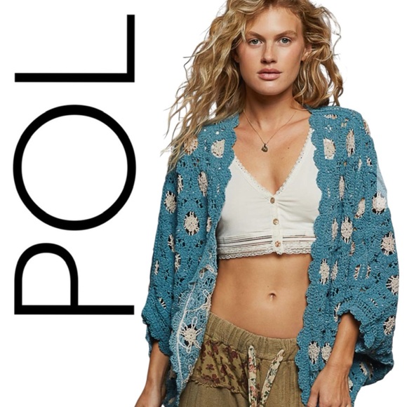 👑COMING SOON👑 POL NEW CROCHET CARDIGAN - Picture 2 of 2